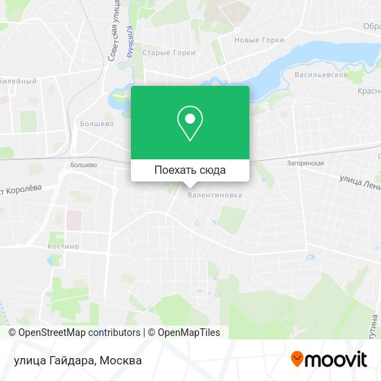 Карта улица Гайдара