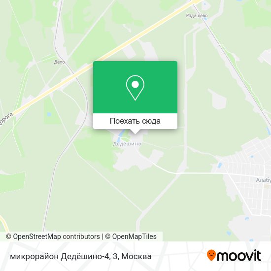 Карта микрорайон Дедёшино-4, 3