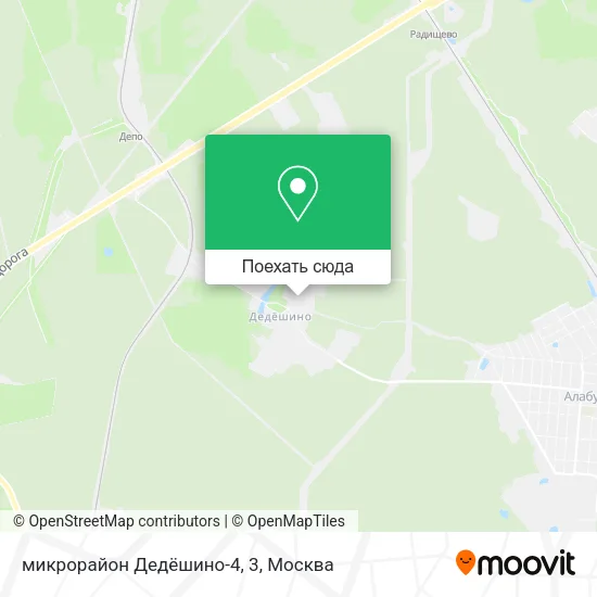 Карта микрорайон Дедёшино-4, 3