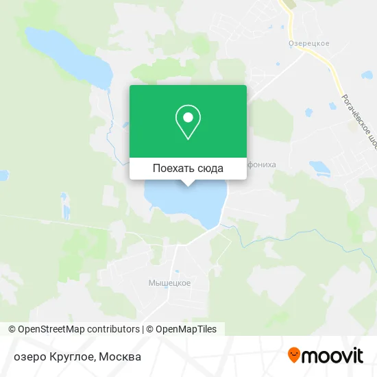 Карта озеро Круглое