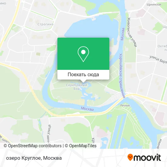 Карта озеро Круглое