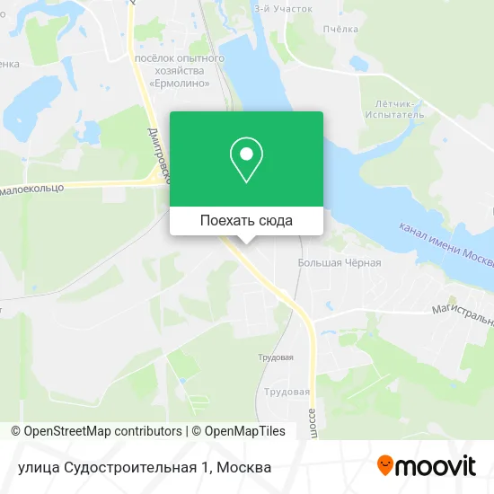 Карта улица Судостроительная 1