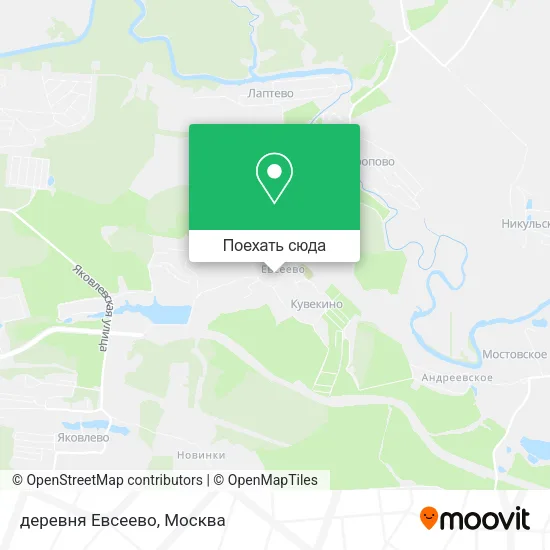Карта деревня Евсеево