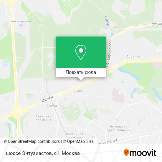 Карта шоссе Энтузиастов, с1