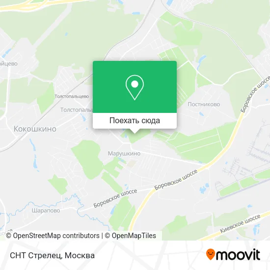 Карта СНТ Стрелец