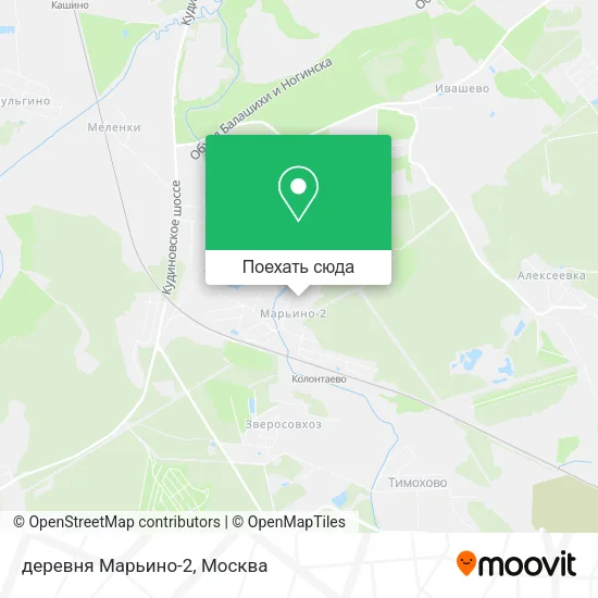 Карта деревня Марьино-2