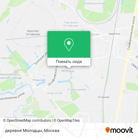 Карта деревня Молодцы