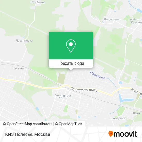 Карта КИЗ Полесье