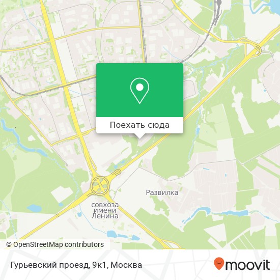 Карта Гурьевский проезд, 9к1