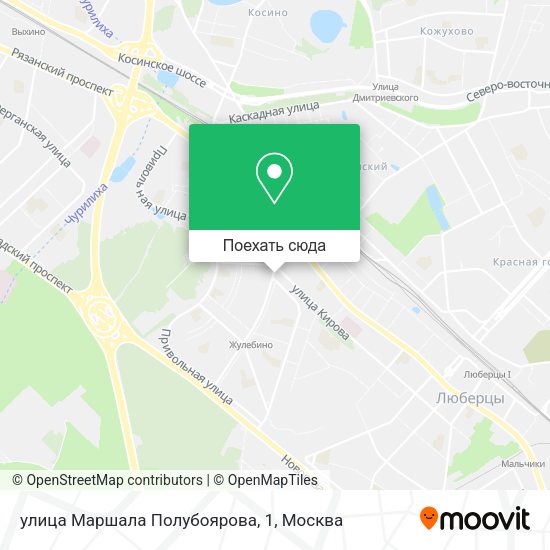 Карта улица Маршала Полубоярова, 1