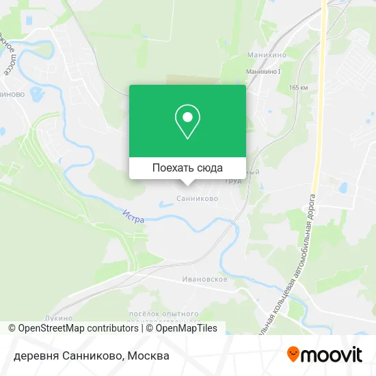 Карта деревня Санниково