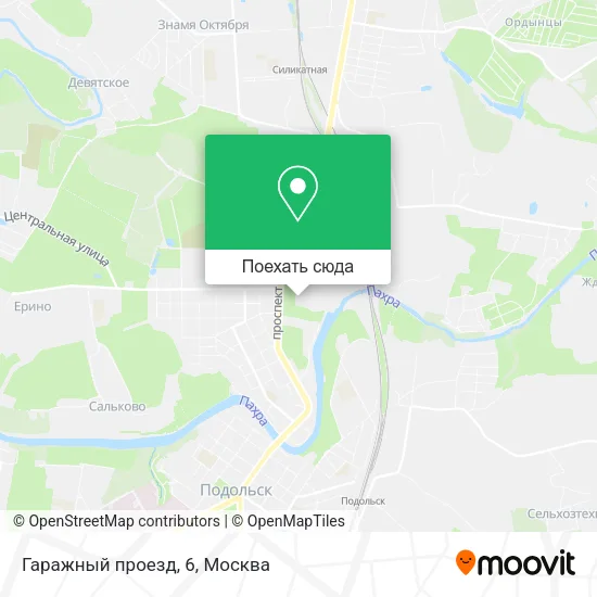Карта Гаражный проезд, 6
