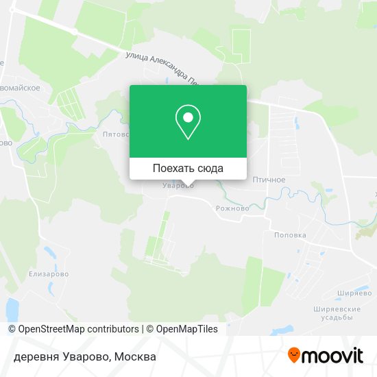 Карта деревня Уварово