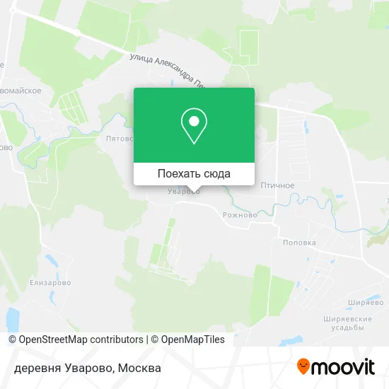 Карта деревня Уварово