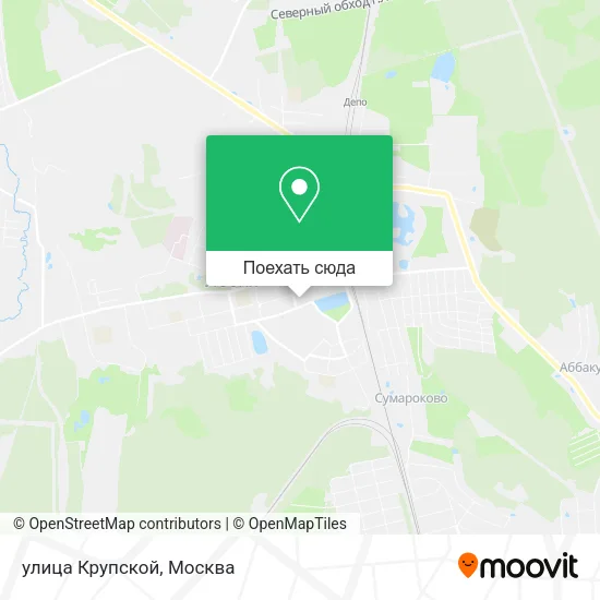 Карта улица Крупской