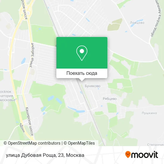 Карта улица Дубовая Роща, 23