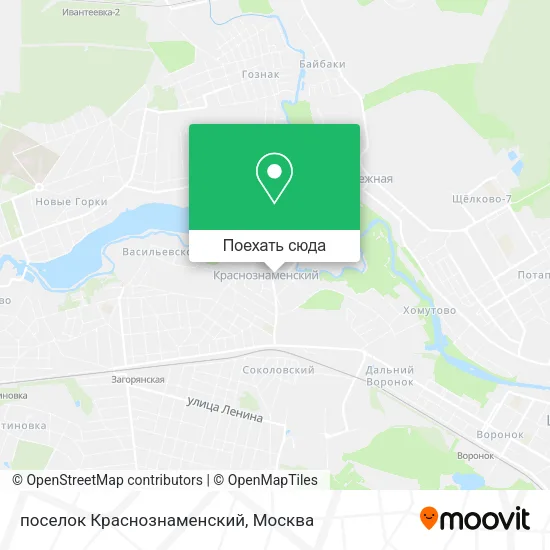 Карта поселок Краснознаменский