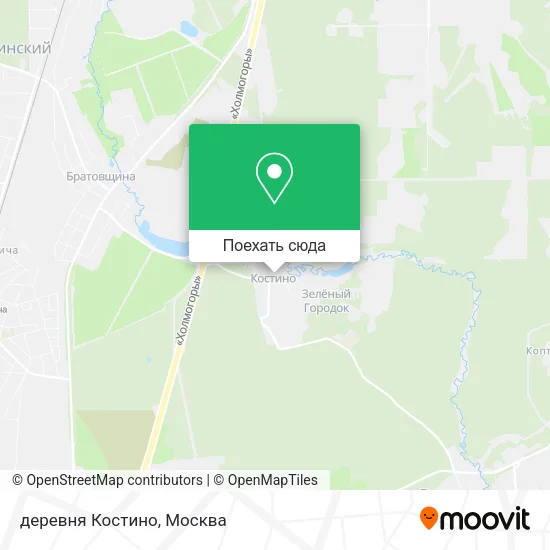 Карта деревня Костино