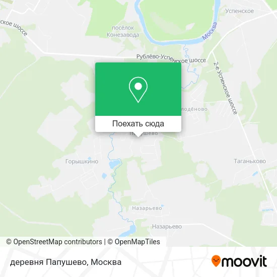 Карта деревня Папушево