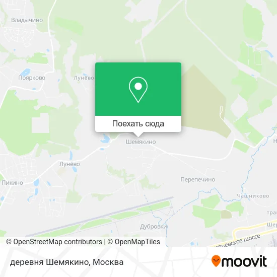 Карта деревня Шемякино