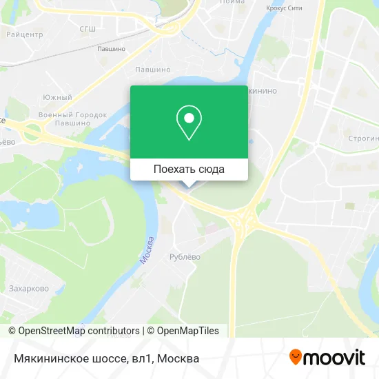 Карта Мякининское шоссе, вл1
