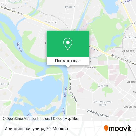 Карта Авиационная улица, 79