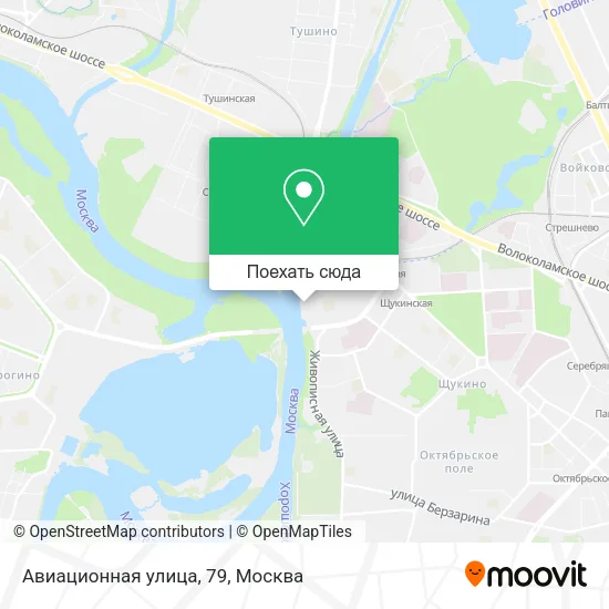 Карта Авиационная улица, 79