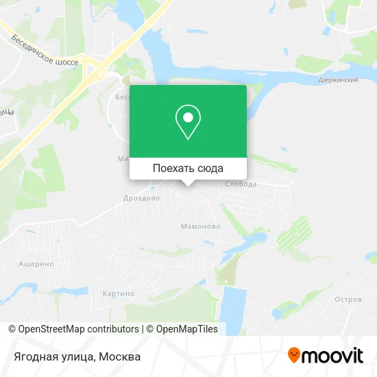 Карта Ягодная улица