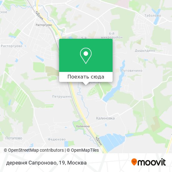 Карта деревня Сапроново, 19