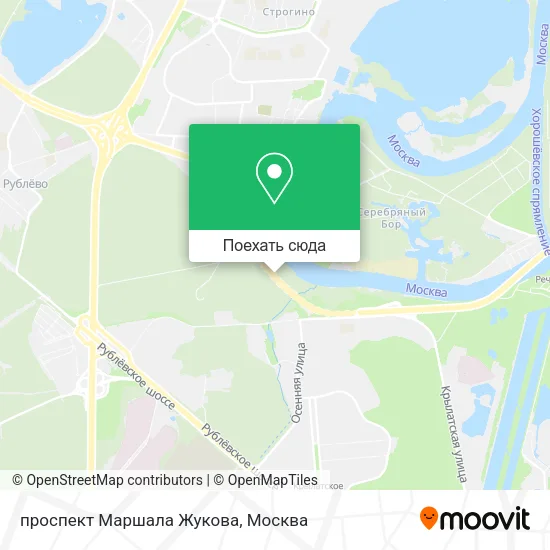 Карта проспект Маршала Жукова