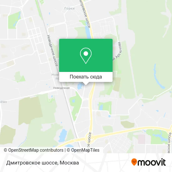 Карта Дмитровское шоссе