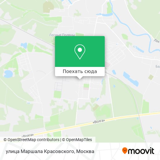 Карта улица Маршала Красовского