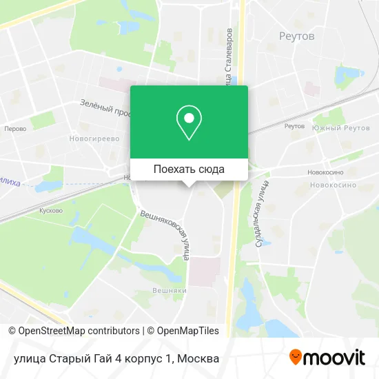 Карта улица Старый Гай 4 корпус 1