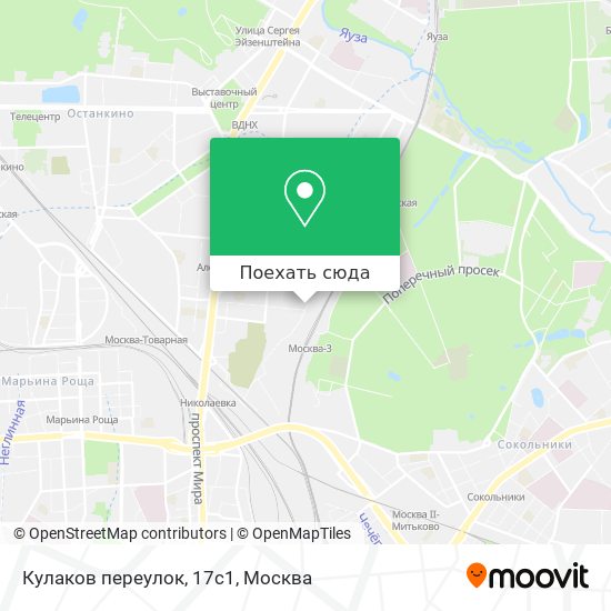 Карта Кулаков переулок, 17с1