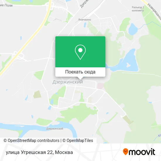 Карта улица Угрешская 22