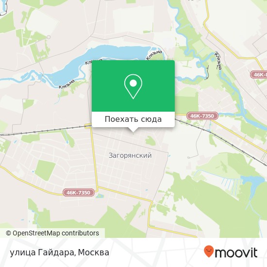 Карта улица Гайдара