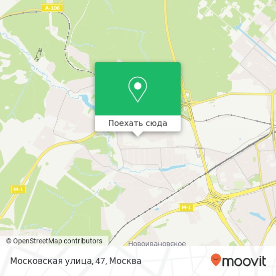 Карта Московская улица, 47