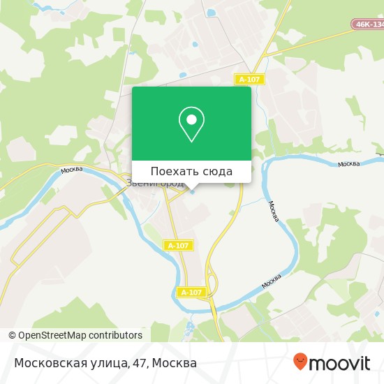 Карта Московская улица, 47