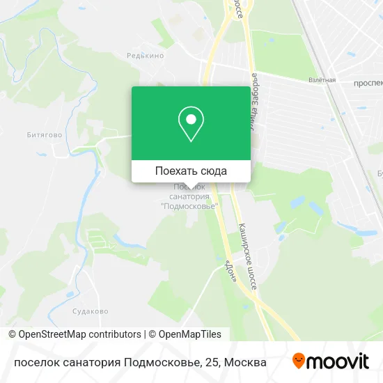 Карта поселок санатория Подмосковье, 25