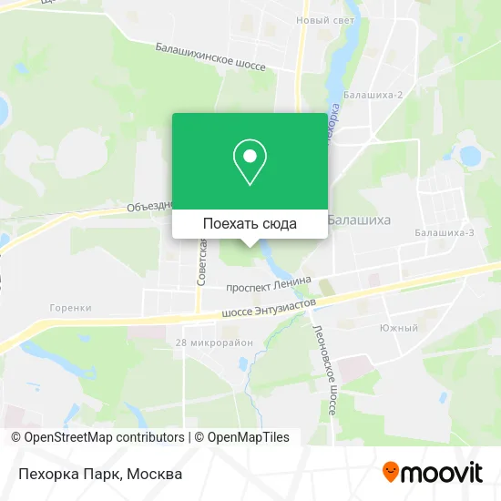 Карта Пехорка Парк