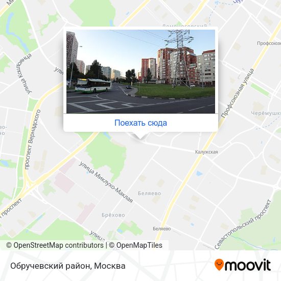 Карта Обручевский район