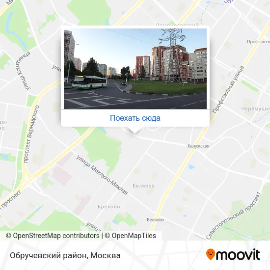 Карта Обручевский район