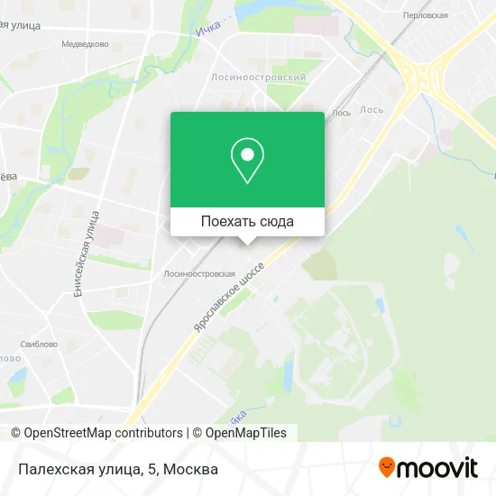 Карта Палехская улица, 5