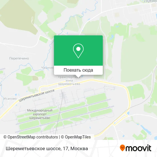 Карта Шереметьевское шоссе, 17