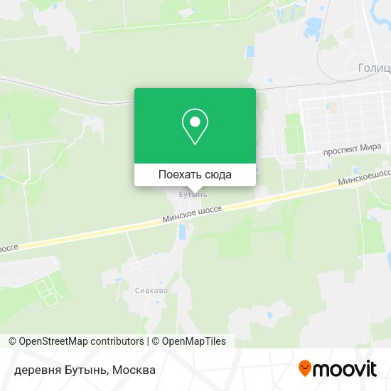 Карта деревня Бутынь