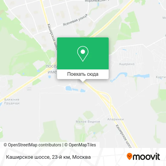 Карта Каширское шоссе, 23-й км