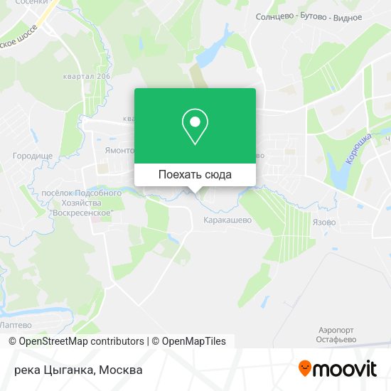 Карта река Цыганка