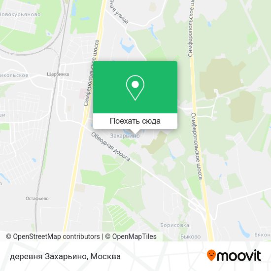 Карта деревня Захарьино