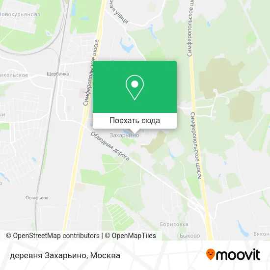 Карта деревня Захарьино