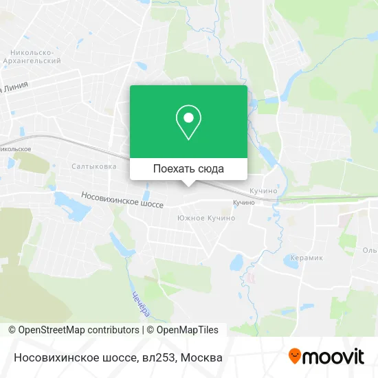 Карта Носовихинское шоссе, вл253